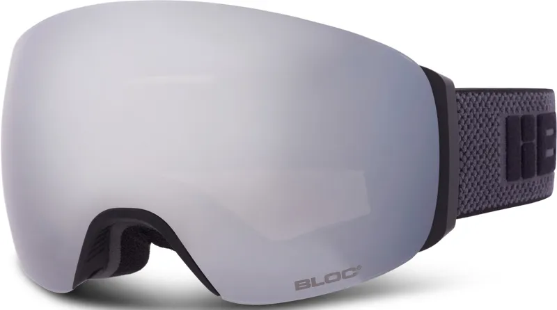 BLOC Forty-Five Goggle - Matt Black-Silver Mirror-Orange Revo blue