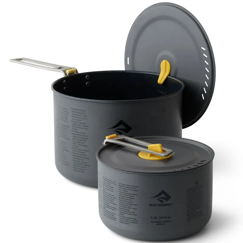 Sea To Summit Frontier UL Two Pot Set - 2 Piece - 1.3L and 3L-1