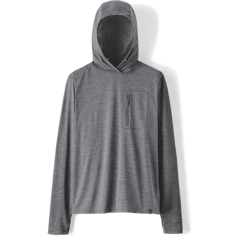 Patagonia Mens Cap Cool Sun Hoody - Forge Grey-Noble Grey X Dye-1