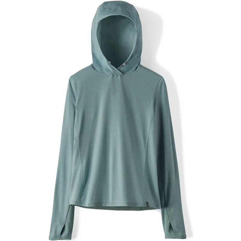 Patagonia Womens Cap Cool Sun Hoody - Nouveau Green-Blue Sage X Dye-1