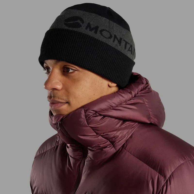 Montane Logo Cuffed Beanie - Black-1