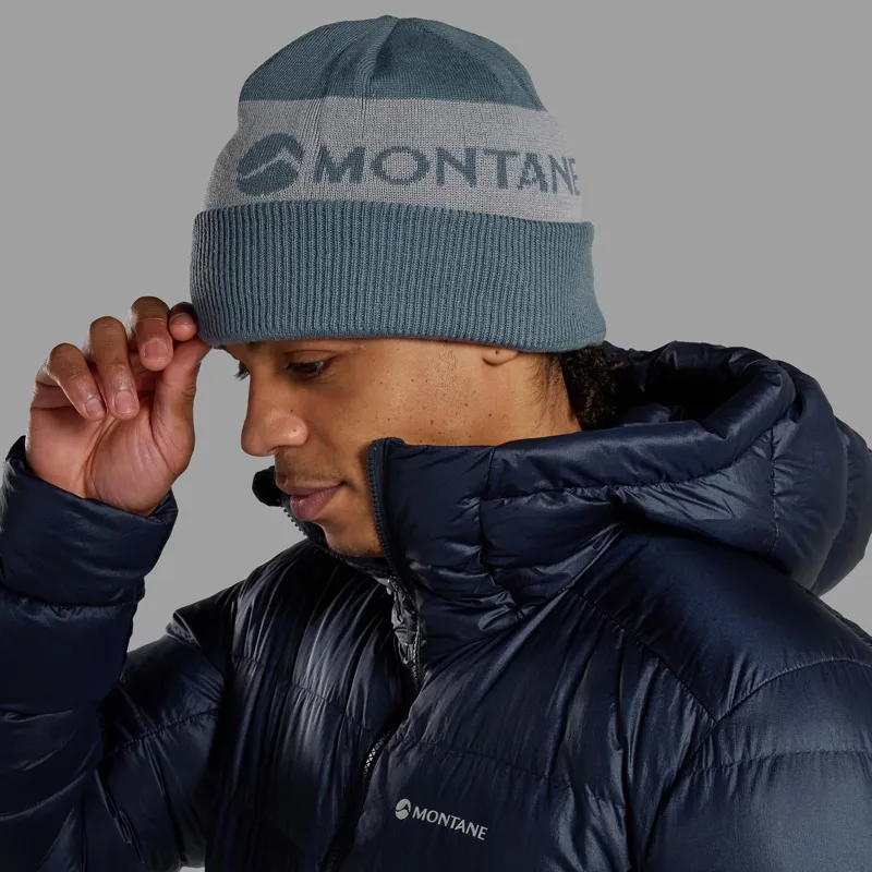 Montane Logo Cuffed Beanie - Stone Blue-1