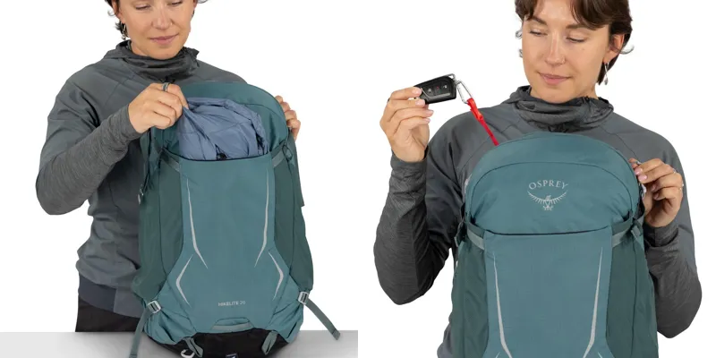 Osprey Hikelite 26 Rucksack - Raven Black-8