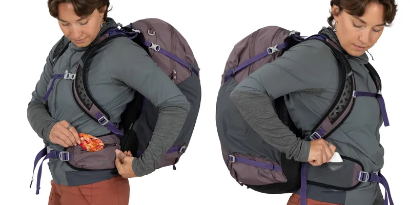 Osprey Hikelite 28 Rucksack - Graphite Purple-9