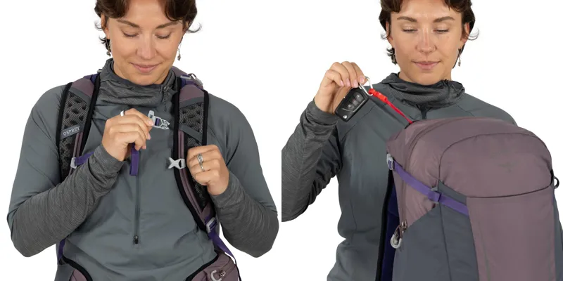 Osprey Hikelite 28 Rucksack - Graphite Purple-8