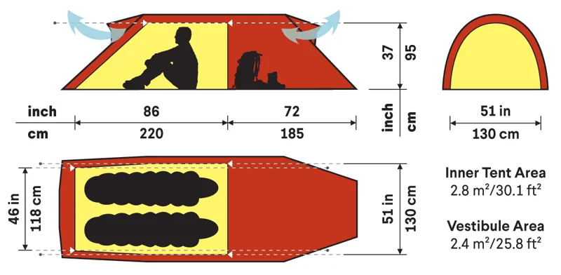Hilleberg Nammatj 2 GT Tent - Sand-1