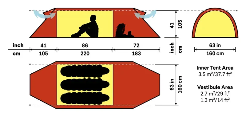 Hilleberg Keron 3 GT Tent - Green - DEMO MODEL-1