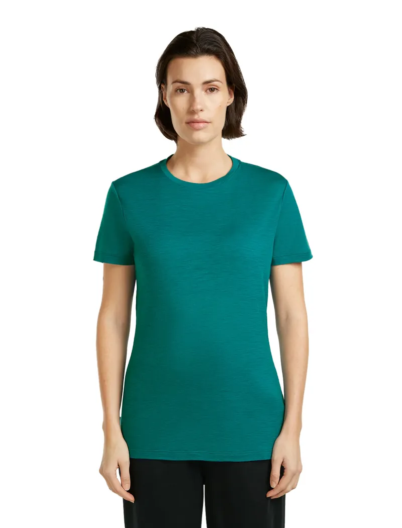 Icebreaker Womens Merino 150 Tech Lite III Short Sleeved Tee - Tidal Teal-1