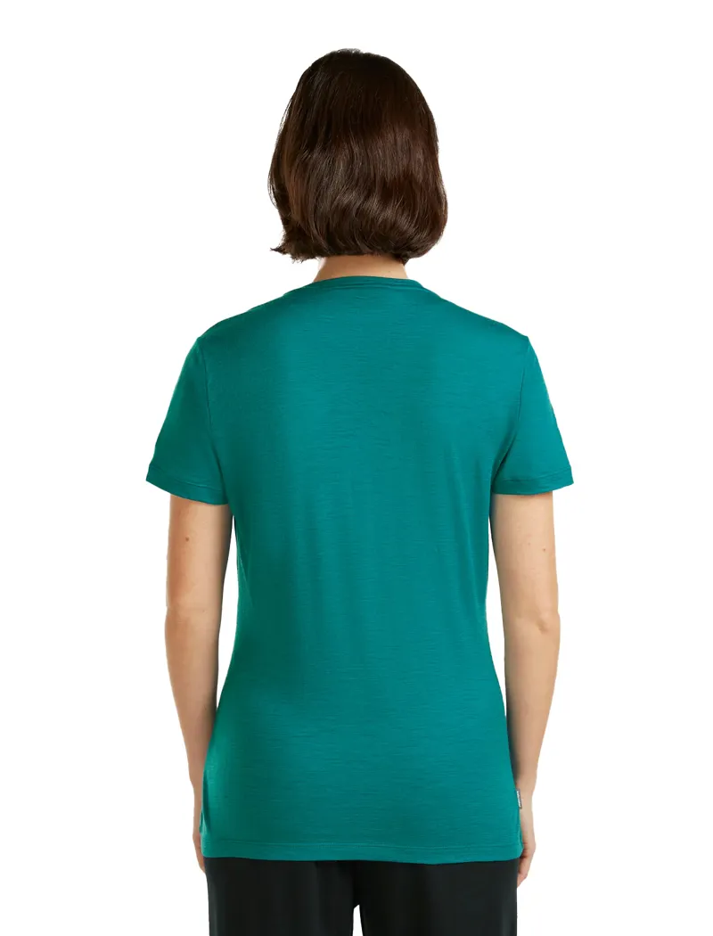 Icebreaker Womens Merino 150 Tech Lite III Short Sleeved Tee - Tidal Teal-2