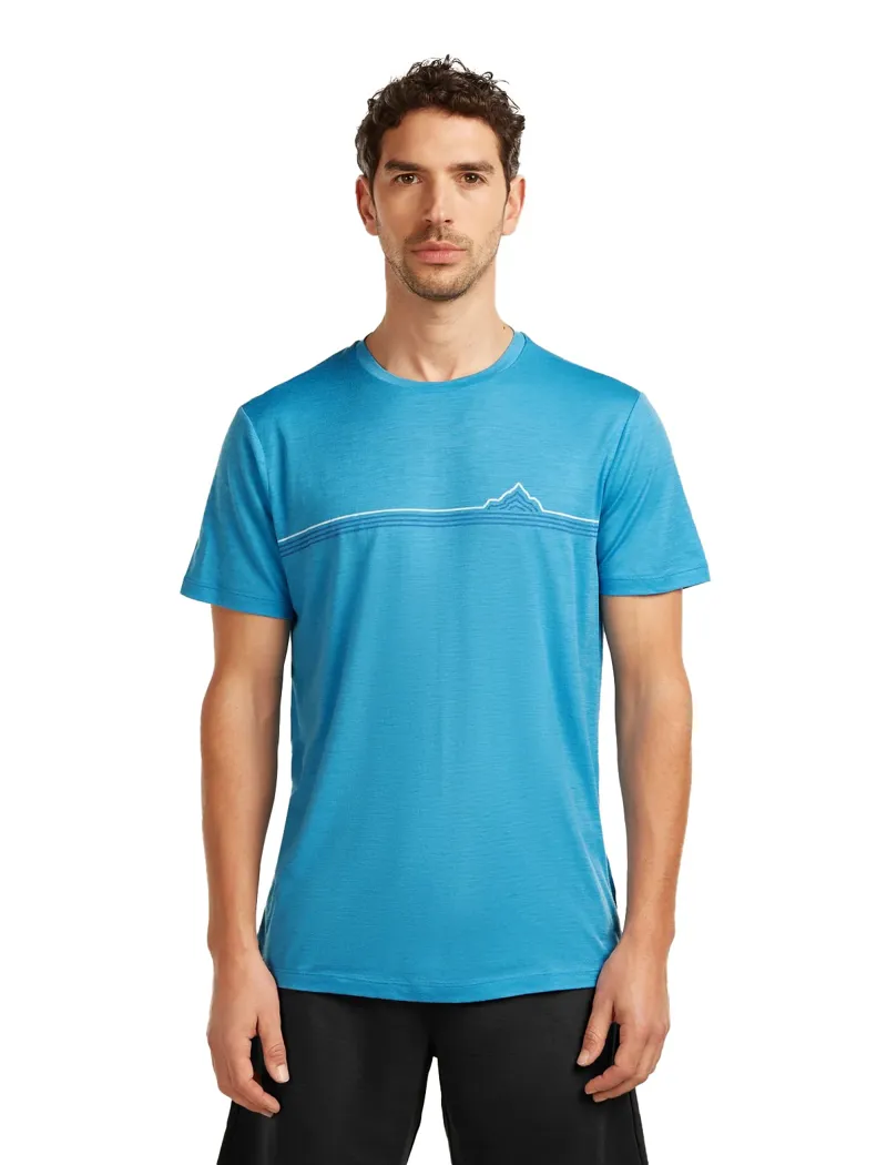 Icebreaker Mens 150 Tech Lite Short Sleeved Tee - Range-Arctic-1