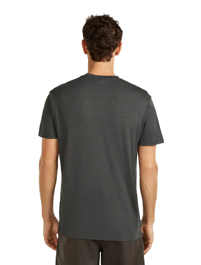 Icebreaker Mens 150 Tech Lite Short Sleeved Tee - Bear-Obsidian-2