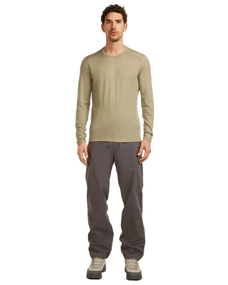 Icebreaker Mens 200 Oasis Long Sleeved Crew Tee - Flagstone-1