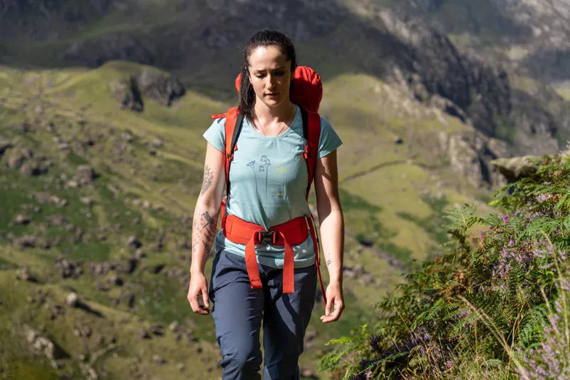 Mountain Equipment Womens Mountain Flower Tee - Aqua-9