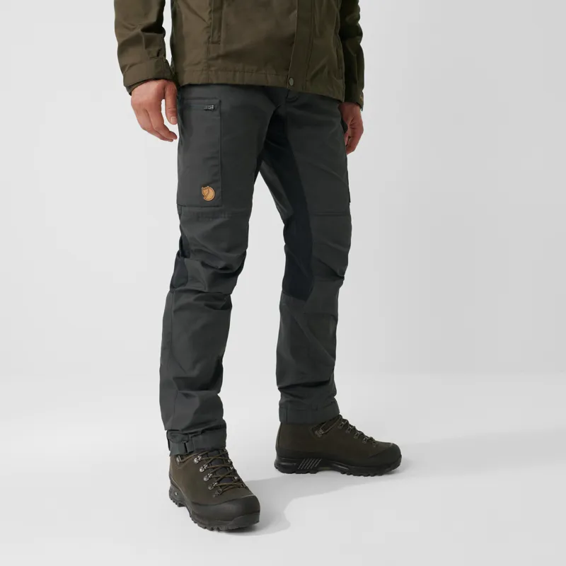 Fjallraven Mens Kaipak Trousers - Short Leg - Laurel Green-Deep Forest-2