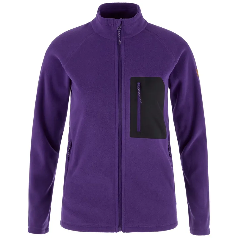 Fjallraven Womens Kaipak Fleece - Dark Violet-Black