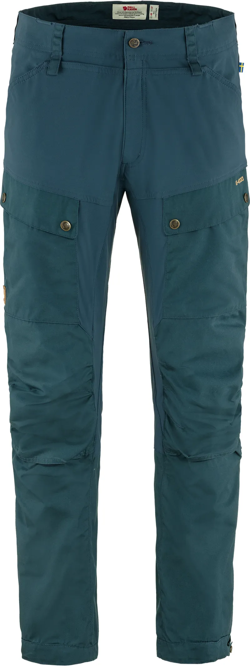 Fjallraven Mens Keb Trousers - Short Leg - Mountain Blue
