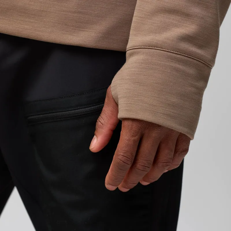 Fjallraven Mens Keb Fleece Crew Neck - Suede Brown-6