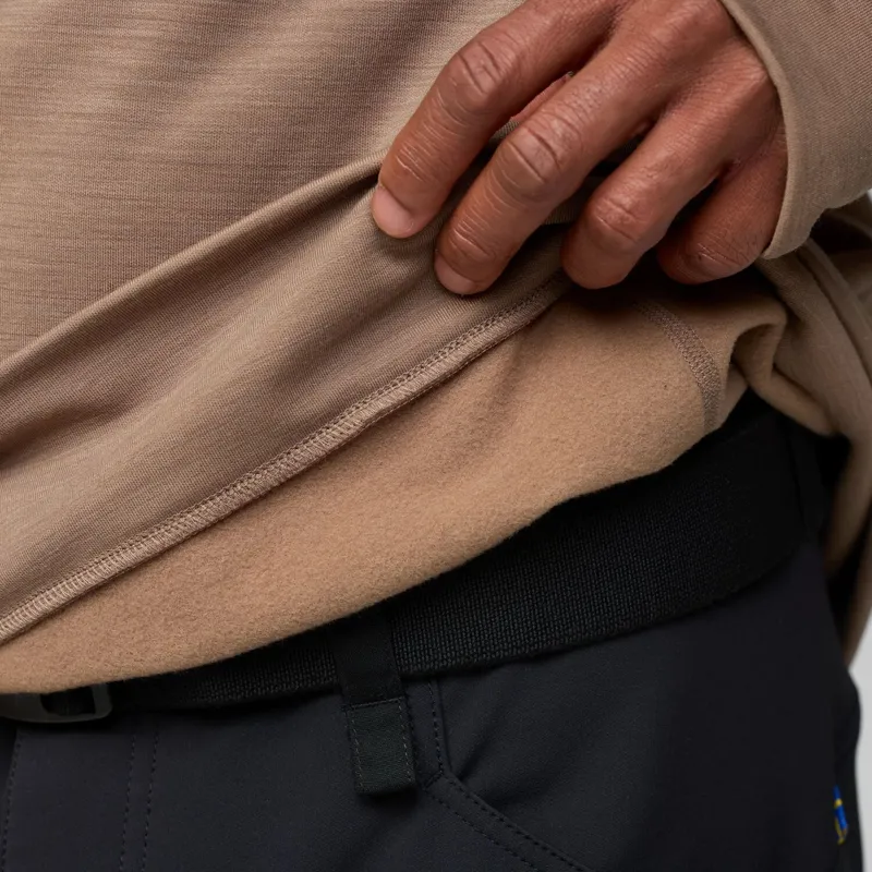 Fjallraven Mens Keb Fleece Crew Neck - Suede Brown-8