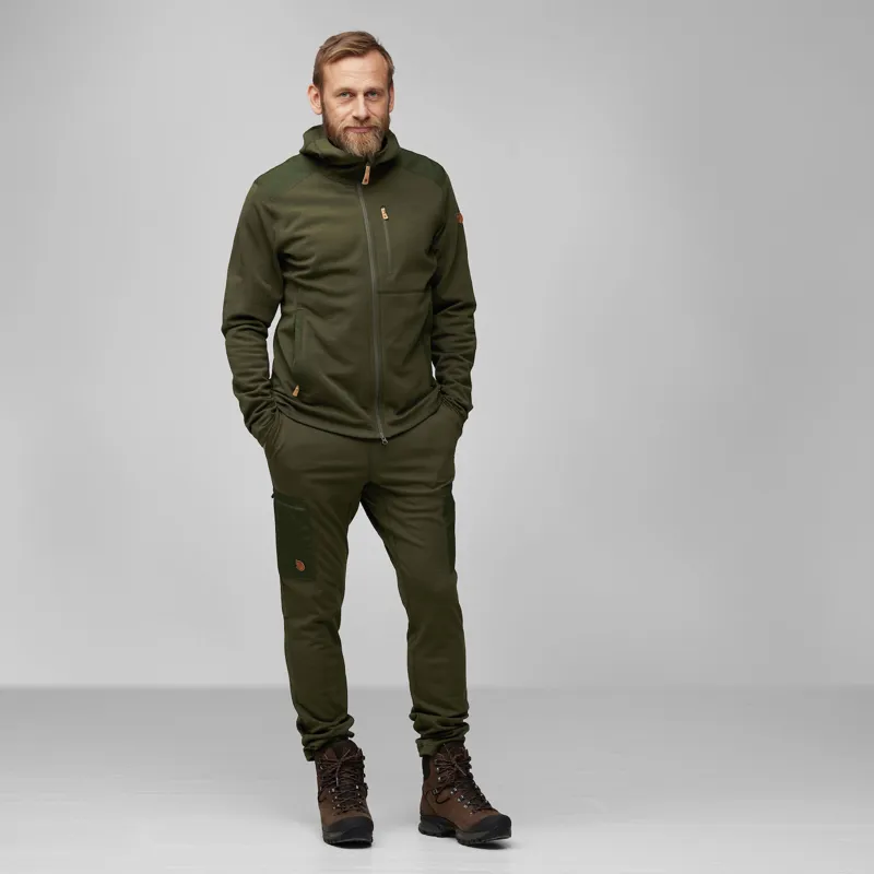 Fjallraven Mens Keb Fleece Hoodie - Deep Forest-2
