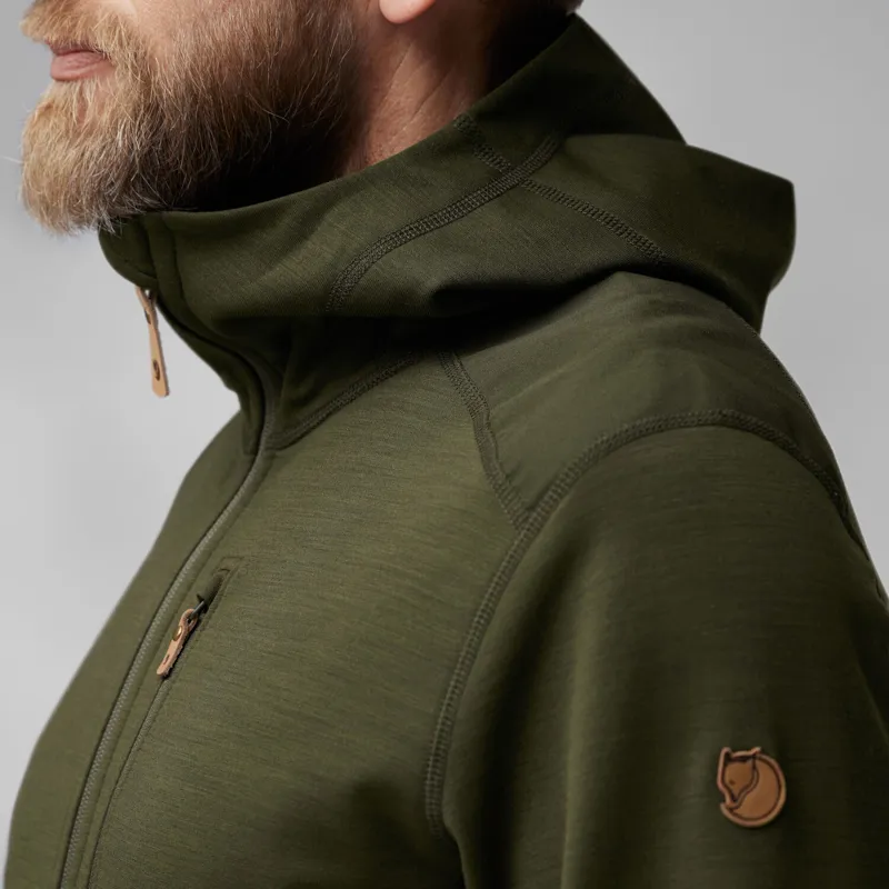 Fjallraven Mens Keb Fleece Hoodie - Dark Navy-5