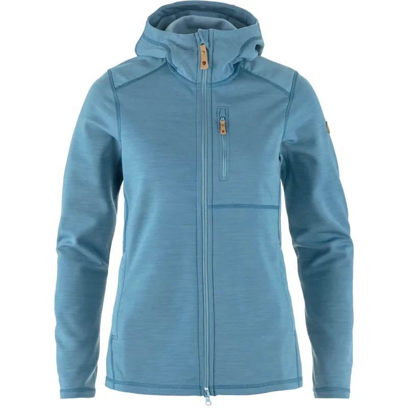 Fjallraven Womens Keb Fleece Hoodie - Dawn Blue