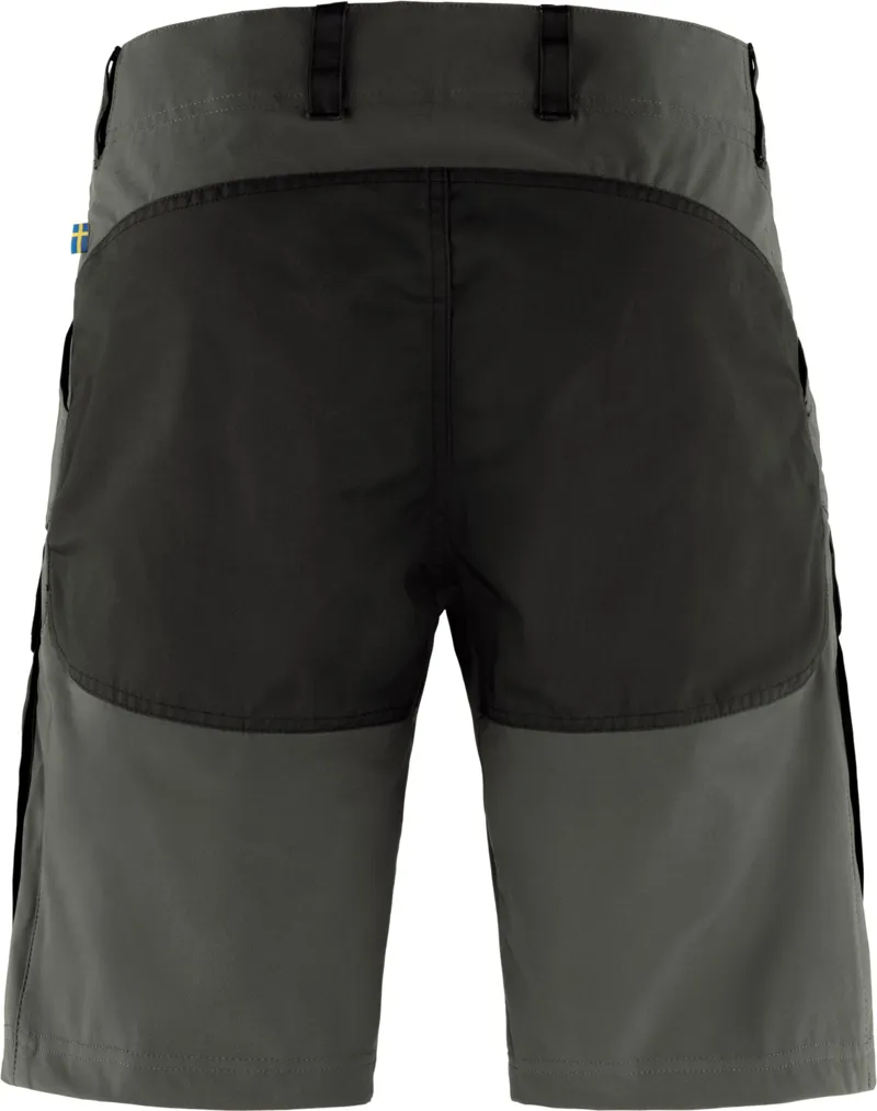 Fjallraven Mens Keb Shorts - Black-Stone Grey-1