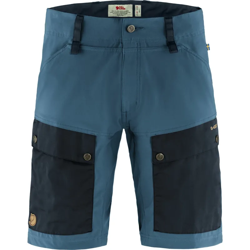 Fjallraven Mens Keb Shorts - Dark Navy-Uncle Blue