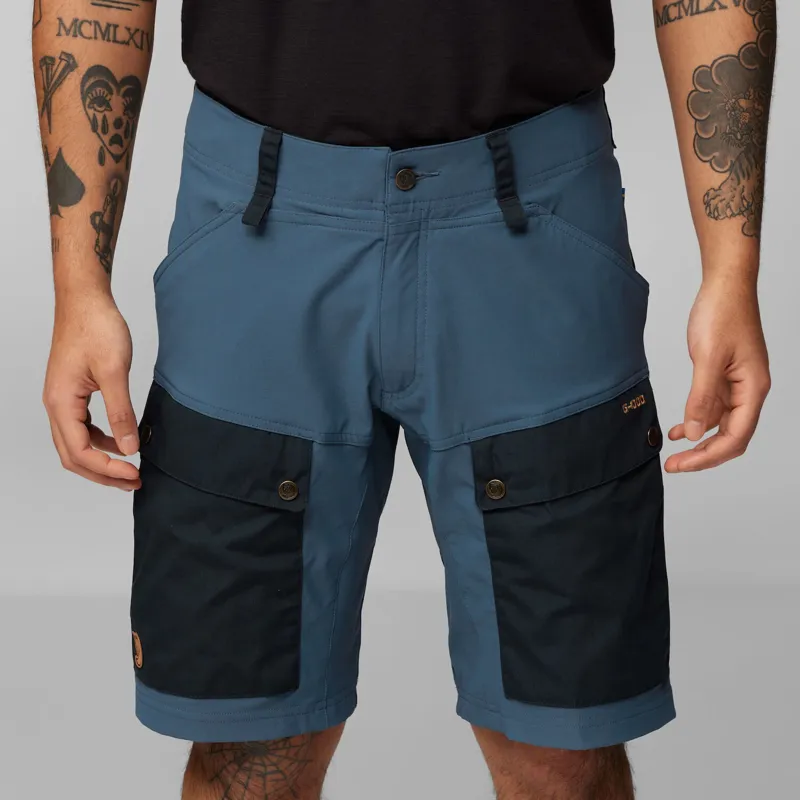Fjallraven Mens Keb Shorts - Dark Navy-Uncle Blue-9