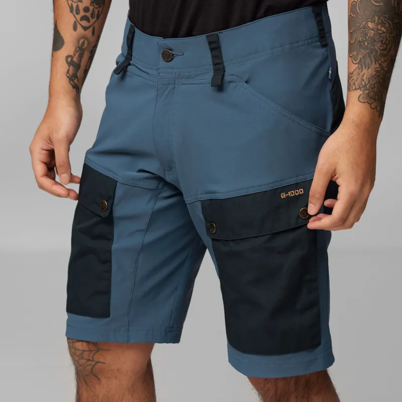 Fjallraven Mens Keb Shorts - Dark Navy-Uncle Blue-11