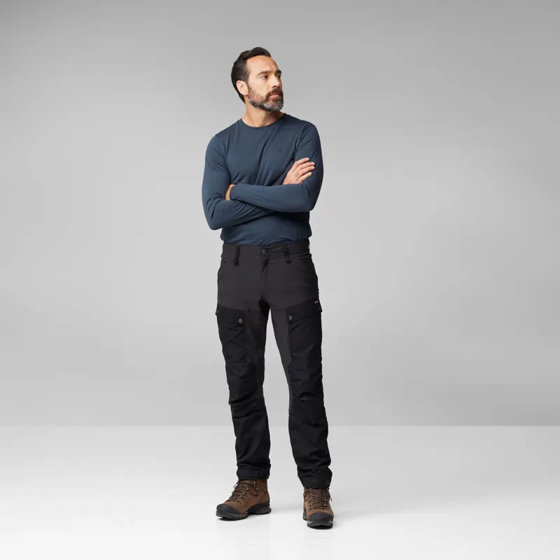 Fjallraven Mens Keb Trousers - Dark Navy-Uncle Blue-4
