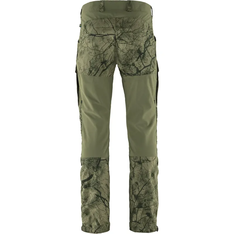 Fjallraven Mens Keb Trousers - Green Camo-Laurel Green-1
