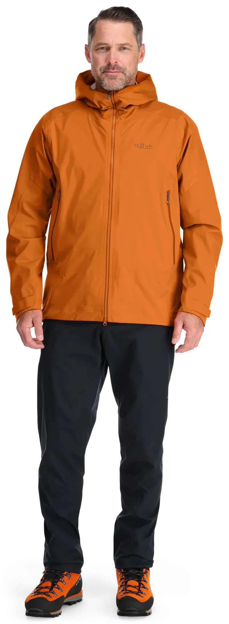 Rab Mens Kinetic Alpine 2.0 Jacket - Marmalade-3