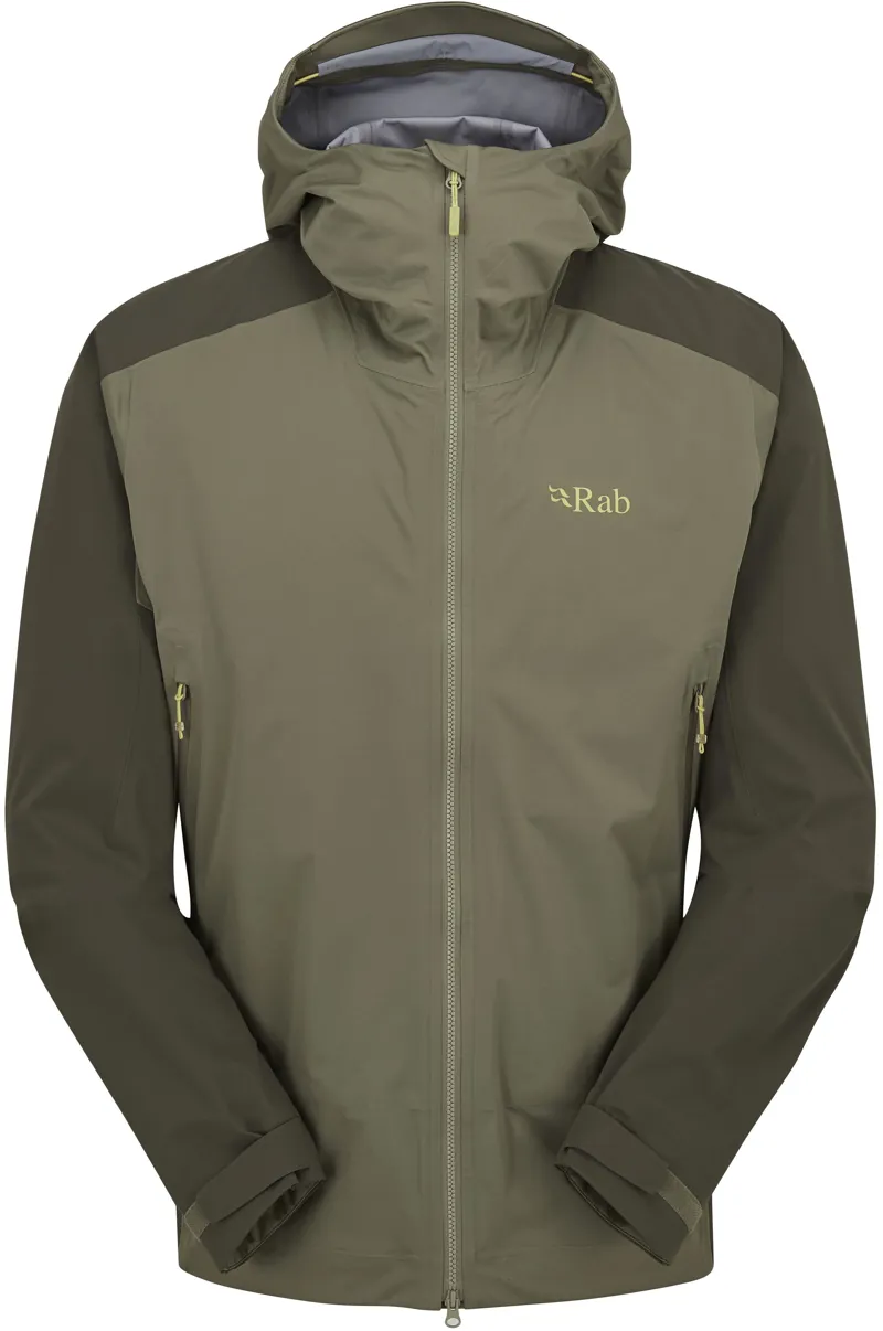 Rab Mens Kinetic Alpine 2.0 Jacket - Army-Light Khaki