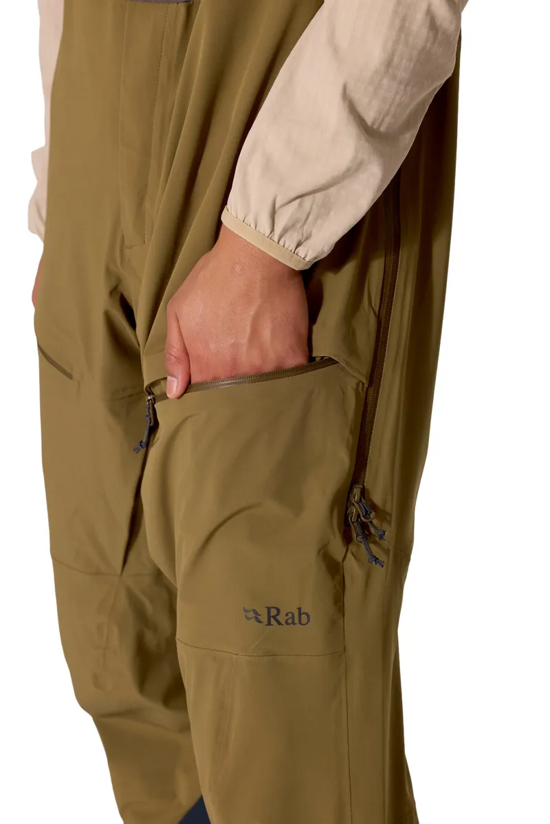 Rab Mens Kinetic Alpine Stretch Bib - Dark Pebble-2