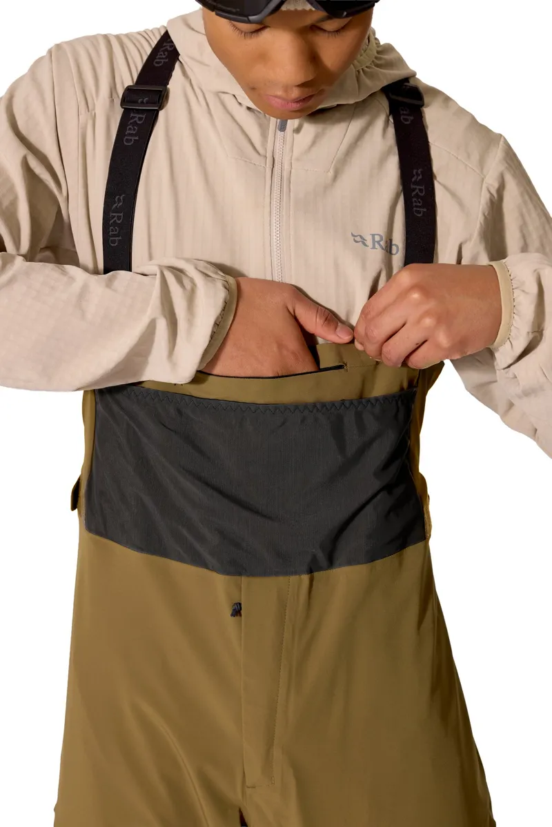 Rab Mens Kinetic Alpine Stretch Bib - Dark Pebble-12