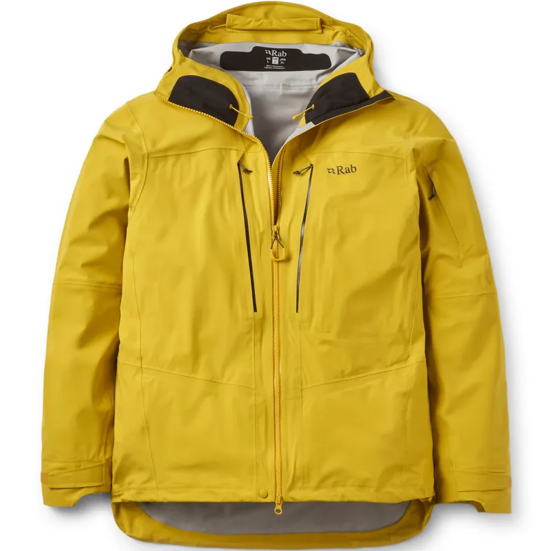 Rab Mens Kinetic Alpine Stretch Jacket - Dark Pollen