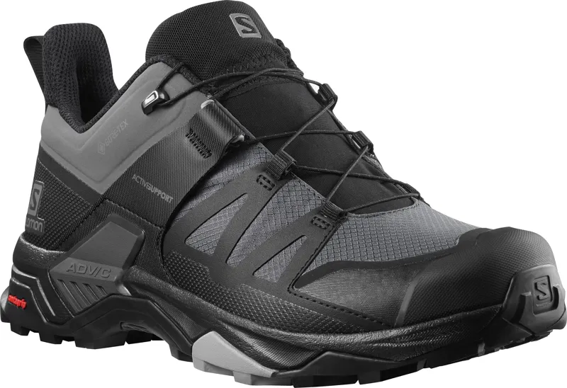 Salomon Mens X Ultra 4 GTX Shoes - Magnet-Black-Monument-1