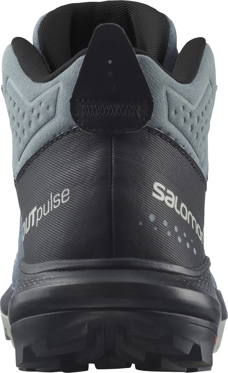 Salomon Womens OUTpulse Mid GTX Boots - Stormy Weather-Black-Wrought Iron-2