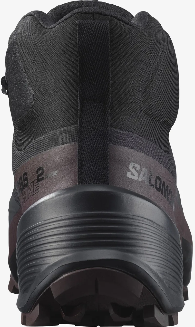 Salomon Womens Crosshike Mid GTX 2 Boots - Black-Chocolate Plum-Black-2