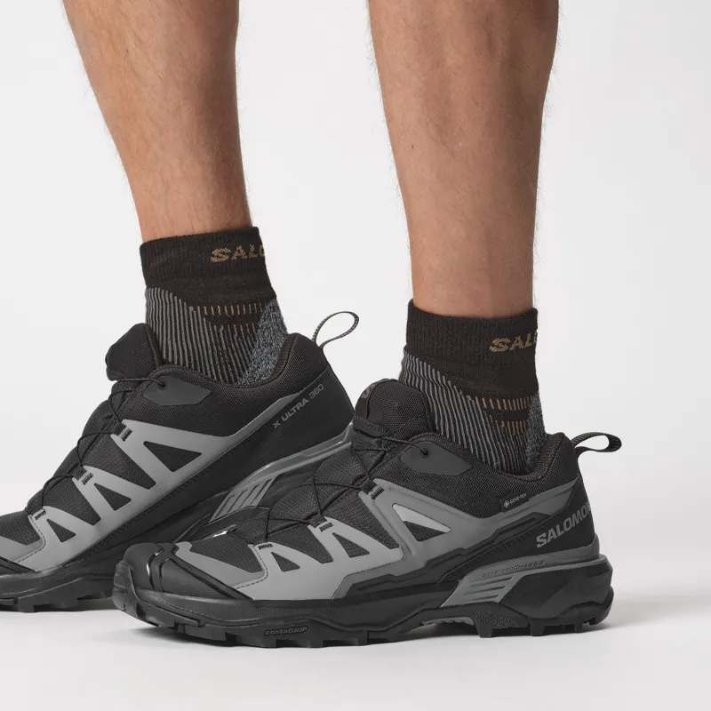 Salomon Mens X Ultra 360 GTX Shoes - Black-Magnet-Quiet Shade-6