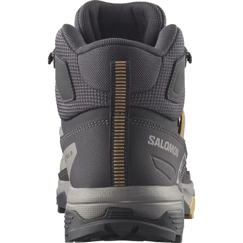 Salomon Womens X Ultra 5 Mid GTX Shoes - Nine Iron-Gull-Soft Clay-3