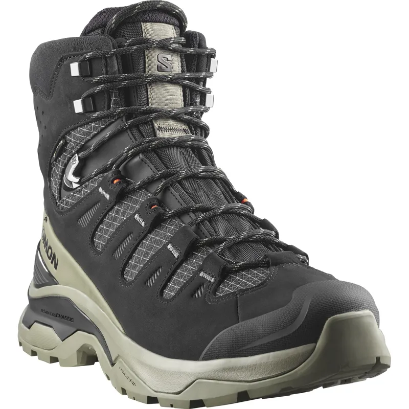 Salomon Mens Quest 5 GTX Boots - Black-Deep Lichen Green-Black-2