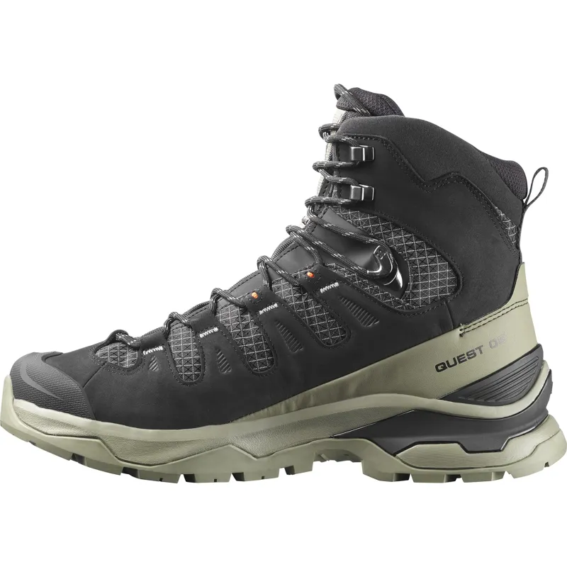 Salomon Mens Quest 5 GTX Boots - Black-Deep Lichen Green-Black-1