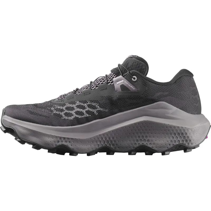 Salomon Mens Ultra Glide 4 Shoes - Black-Dark Gull Gray-Silver Cloud-2