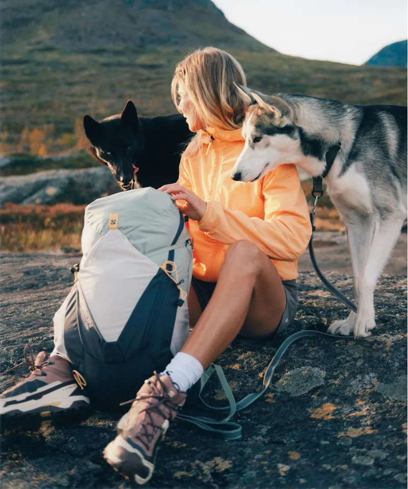 Salomon Womens Aerotrek 18 Rucksack - Seagrass-Silver cloud-Nine iron-8