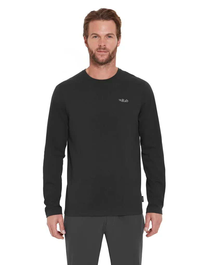 Rab Mens Basecamp 3 Peaks Long Sleeved Tee - Beluga-3