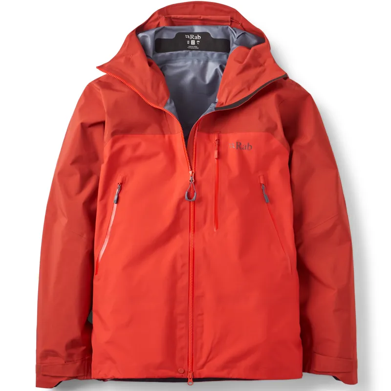 Rab Mens Latok Mountain GTX Jacket - Tuscan Red-Dark Horizon