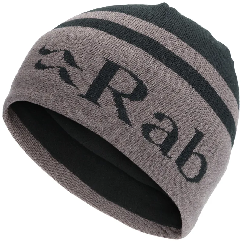 Rab Logo Band Beanie - Black-Graphene