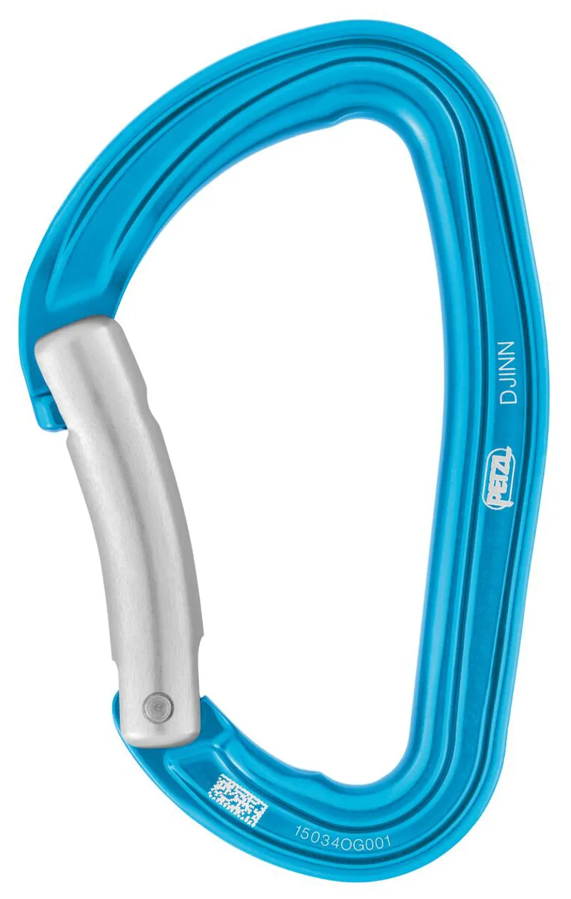Petzl Djinn Bent Gate Carabiner - Turquoise