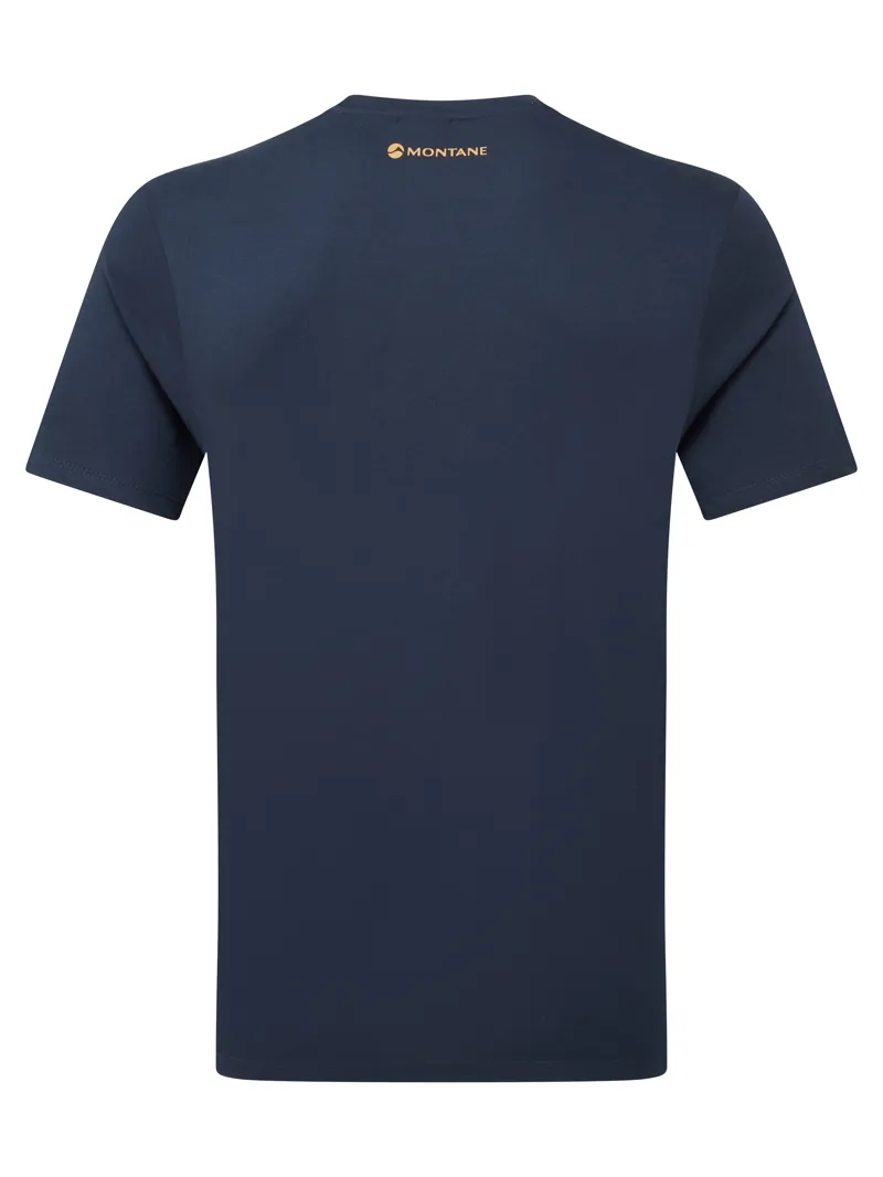 Montane Mens Abstract Mountain T-Shirt - Eclipse Blue-1